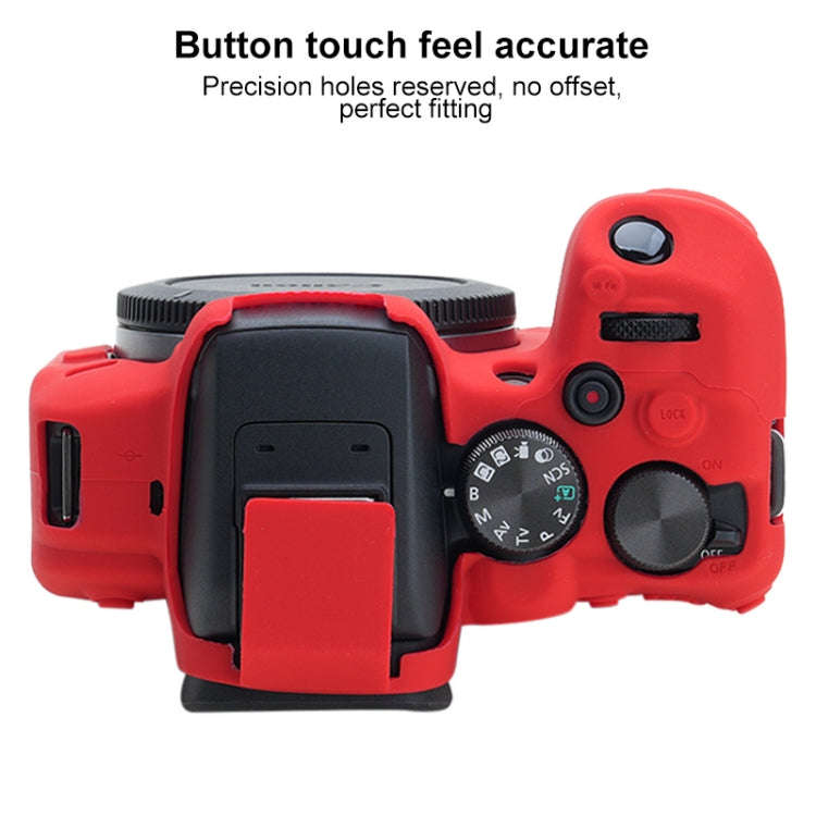 For Canon EOS R10 Soft Silicone Protective Case (Red)