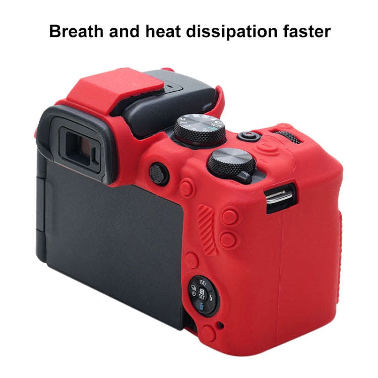 For Canon EOS R10 Soft Silicone Protective Case (Red)