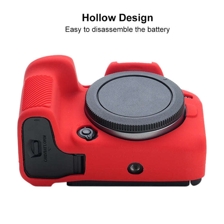 For Canon EOS R10 Soft Silicone Protective Case (Red)