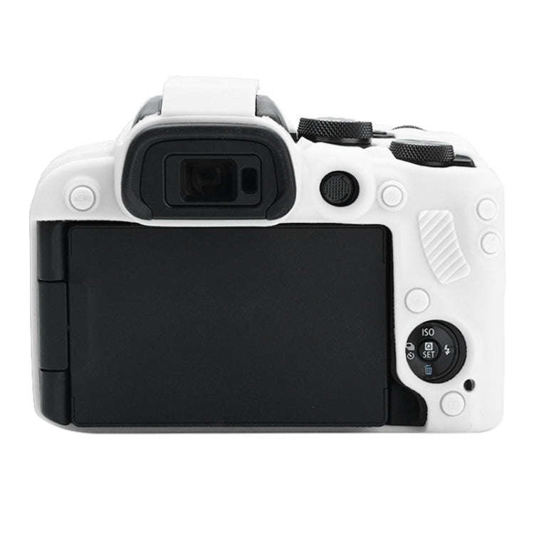 For Canon EOS R10 Soft Silicone Protective Case (White)