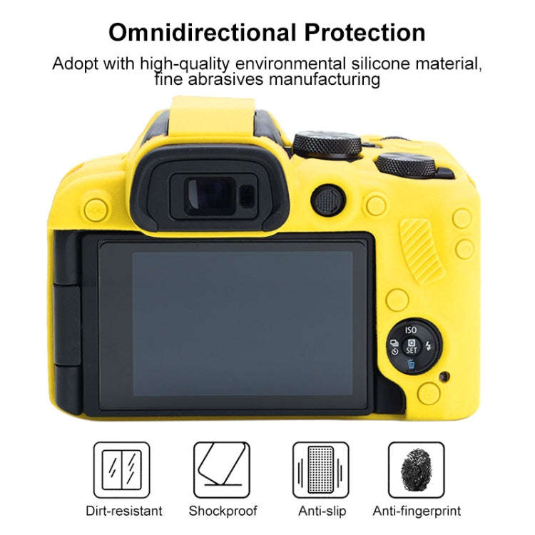 For Canon EOS R10 Soft Silicone Protective Case (Yellow)