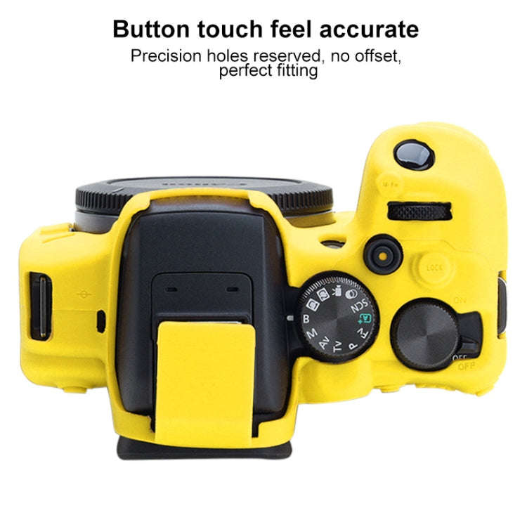 For Canon EOS R10 Soft Silicone Protective Case (Yellow)