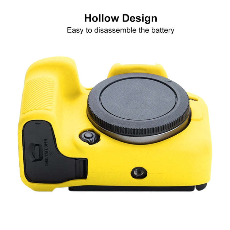 For Canon EOS R10 Soft Silicone Protective Case (Yellow)