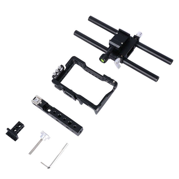 YELANGU YLG0905A Camera Video Cage Handle Stabilizer for Sony A6000/A6300/A6400/A6500(Black)