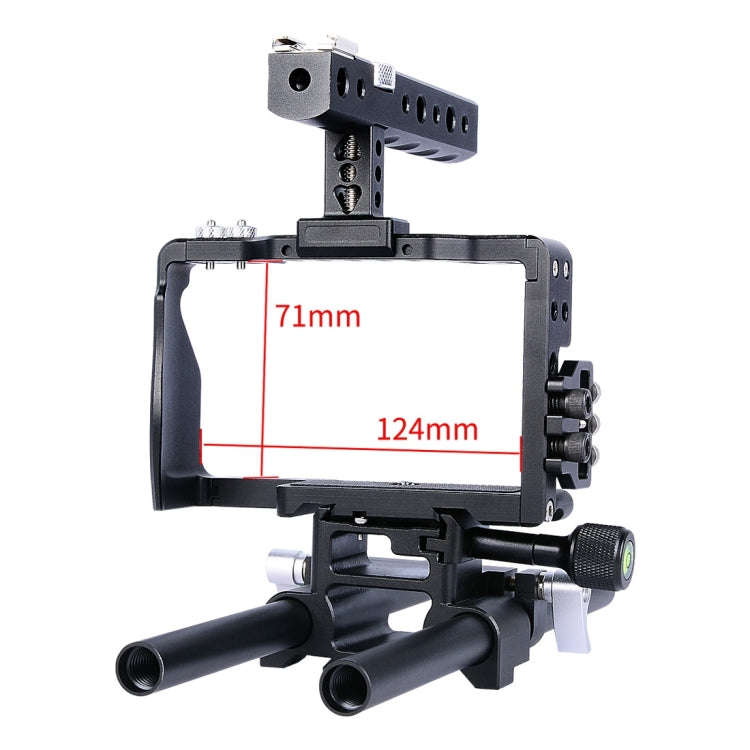 YELANGU YLG0905A Camera Video Cage Handle Stabilizer for Sony A6000/A6300/A6400/A6500(Black)