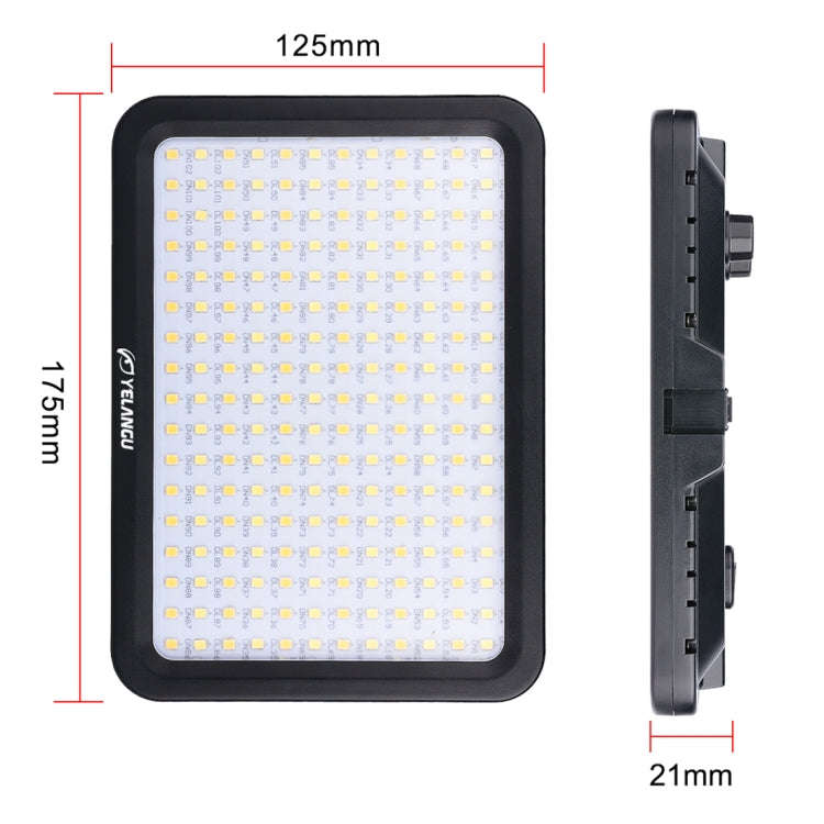 YELANGU YLG0504B 204 LEDs 1000LM 3300-5600K No Polar Dimmable Studio Light Video & Photo Light fo...