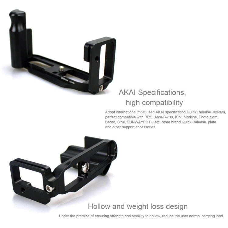 FITTEST FLS-RX1 Vertical Shoot Quick Release L Plate Bracket Base Holder for Sony RX1 (Black)