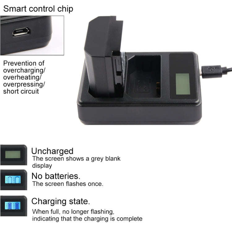 Dual Channel Digital LCD Display Battery Charger with USB Port for Sony NP-FZ100 Battery, Compati...