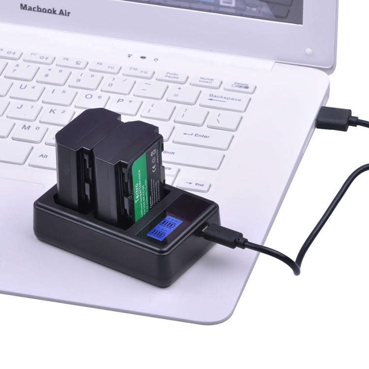 Dual Channel Digital LCD Display Battery Charger with USB Port for Sony NP-FZ100 Battery, Compati...