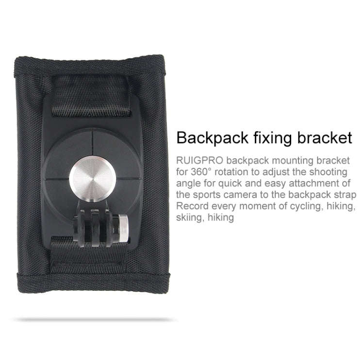 360 Degree Rotating Quick Release Strap Mount Shoulder Backpack Mount for GoPro, Insta360, DJI an...