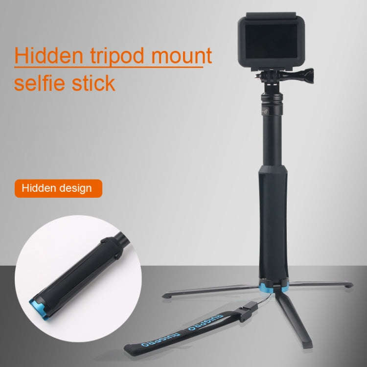 Portable Foldable Tripod Holder Selfie Monopod Stick for GoPro, Insta360, DJI and Other Action Ca...