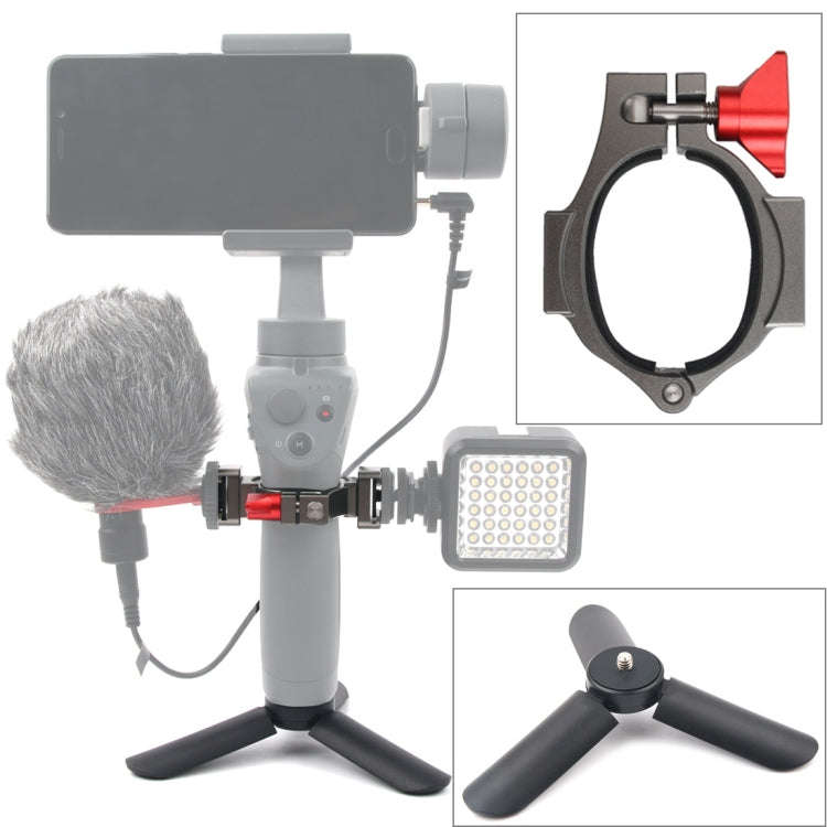Mini Tripod Mount + Flashlight Extension Bracket  for DJI OSMO Mobile 2