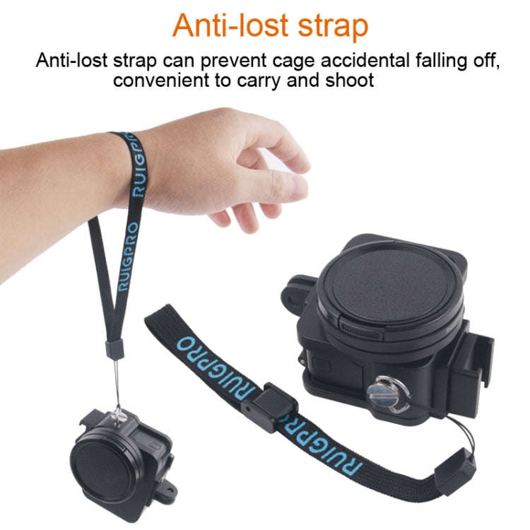 Housing Shell CNC Aluminum Alloy Protective Cage with Insurance Frame & 52mm UV Lens for GoPro HE...