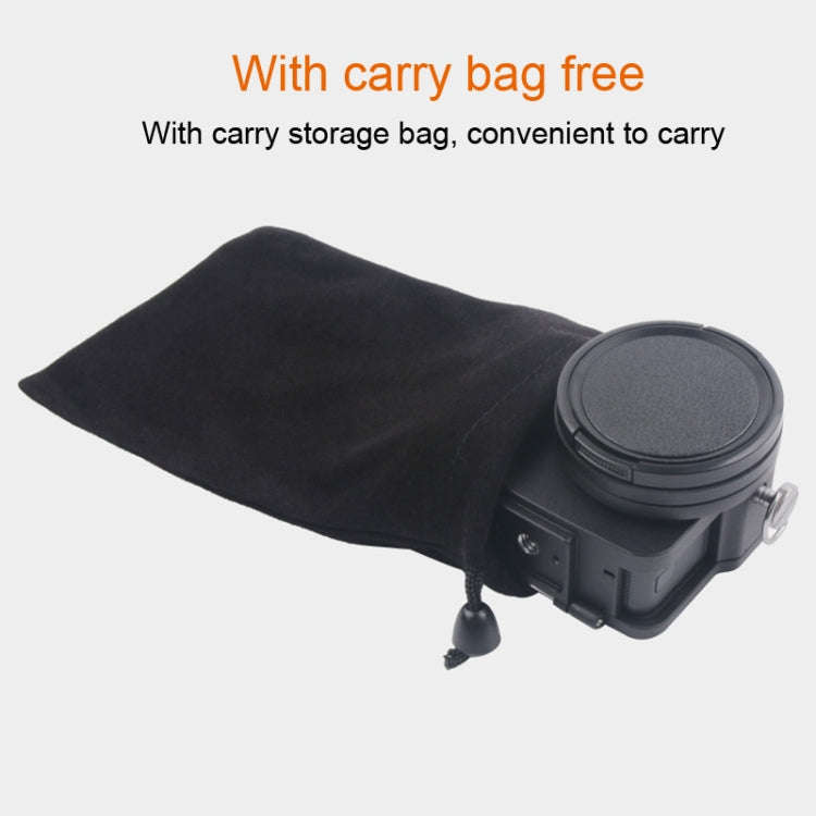 Housing Shell CNC Aluminum Alloy Protective Cage with Insurance Frame & 52mm UV Lens for GoPro HE...