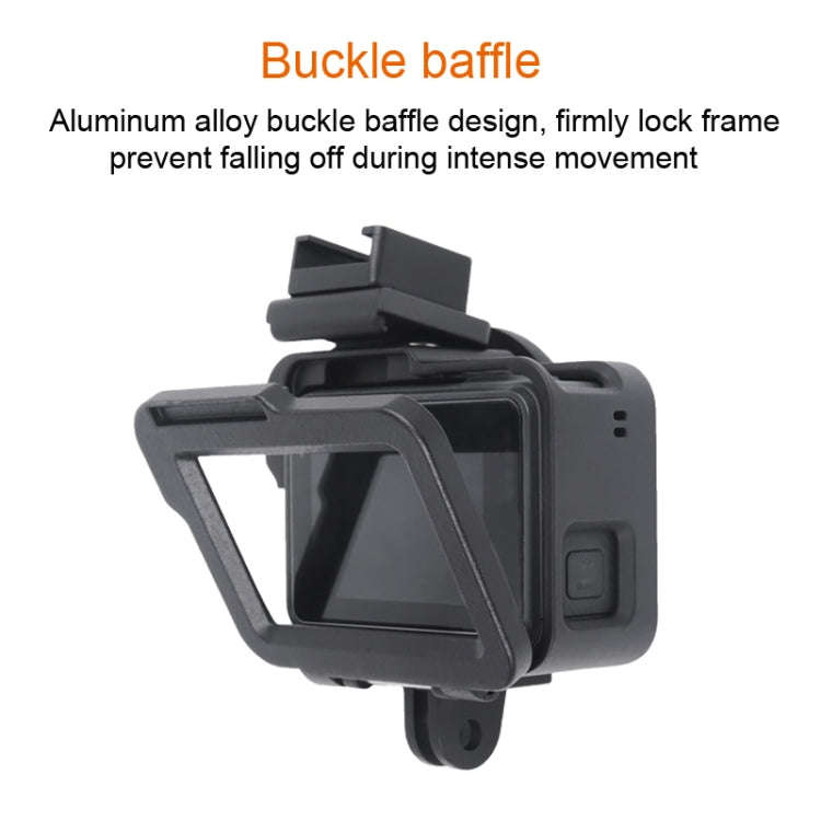 Housing Shell CNC Aluminum Alloy Protective Cage with Insurance Frame & 52mm UV Lens for GoPro HE...
