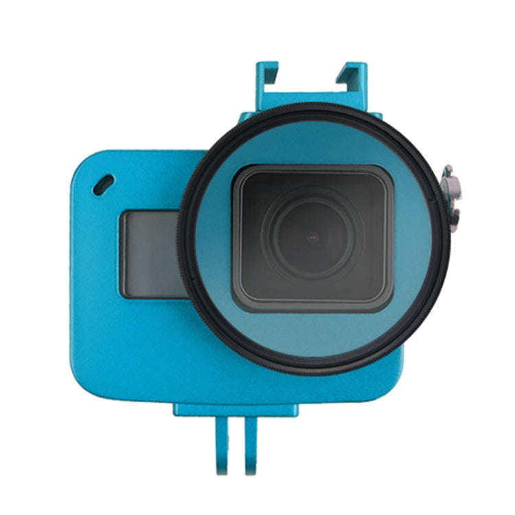 Housing Shell CNC Aluminum Alloy Protective Cage with Insurance Frame & 52mm UV Lens for GoPro HE...