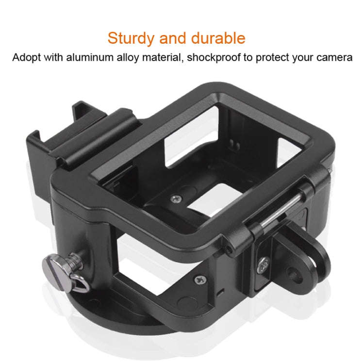 Housing Shell CNC Aluminum Alloy Protective Cage with Insurance Frame & 52mm UV Lens for GoPro HE...
