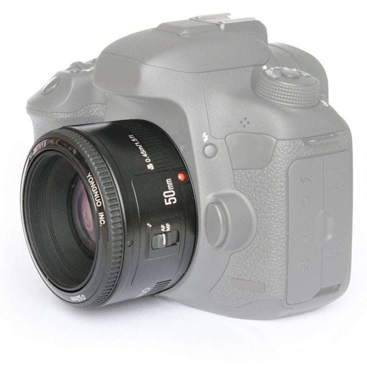 YONGNUO YN50MM F1.8N 1:2.8 Large Aperture AF Focus Lens for Nikon DSLR Cameras(Black)