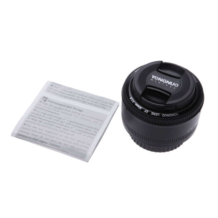 YONGNUO YN50MM F1.8C II F1.8 Auto Focus Lens for Canon EF Mount New Lens (Black)