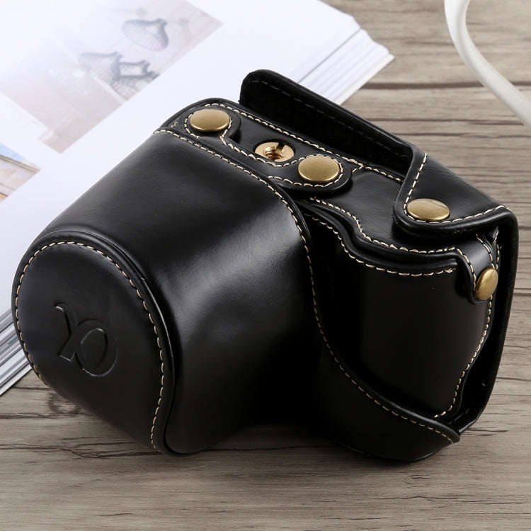 Full Body Camera PU Leather Case Bag with Strap for Sony A5100 (Black)