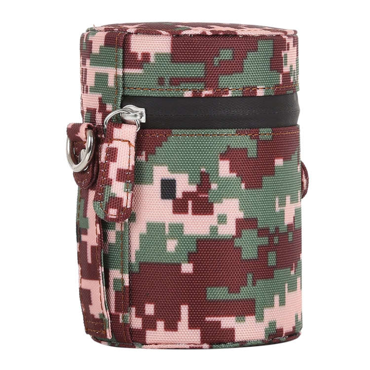 Camouflage Color Small Lens Case Zippered Cloth Pouch Box for DSLR Camera Lens, Size: 11x8x8cm (B...