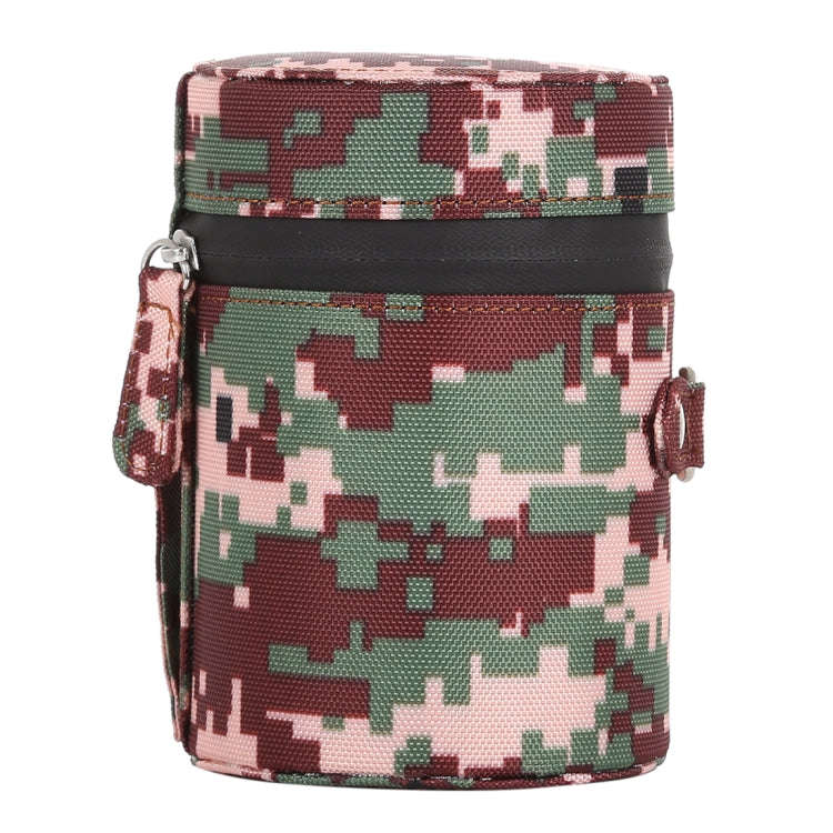 Camouflage Color Small Lens Case Zippered Cloth Pouch Box for DSLR Camera Lens, Size: 11x8x8cm (B...