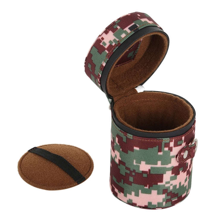 Camouflage Color Small Lens Case Zippered Cloth Pouch Box for DSLR Camera Lens, Size: 11x8x8cm (B...