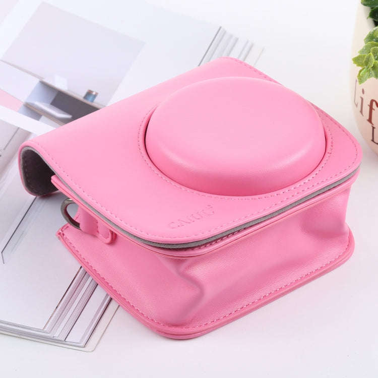 Retro Style Full Body Camera PU Leather Case Bag with Strap for FUJIFILM instax mini 9 / mini 8+ ...