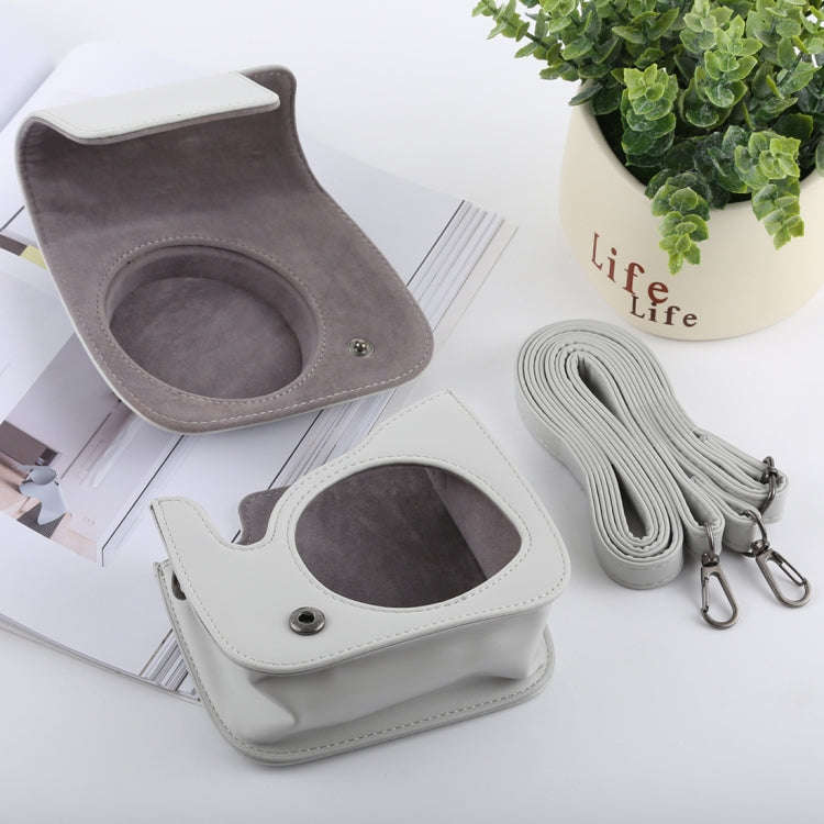 Retro Style Full Body Camera PU Leather Case Bag with Strap for FUJIFILM instax mini 9 / mini 8+ ...