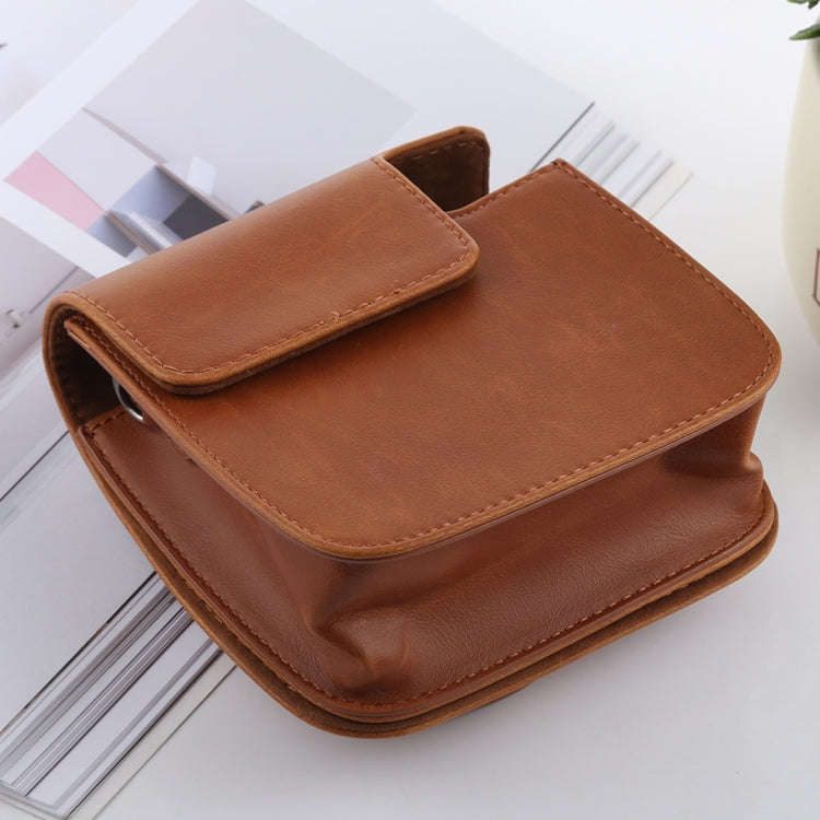 Retro Style Full Body Camera PU Leather Case Bag with Strap for FUJIFILM instax mini 9 / mini 8+ ...
