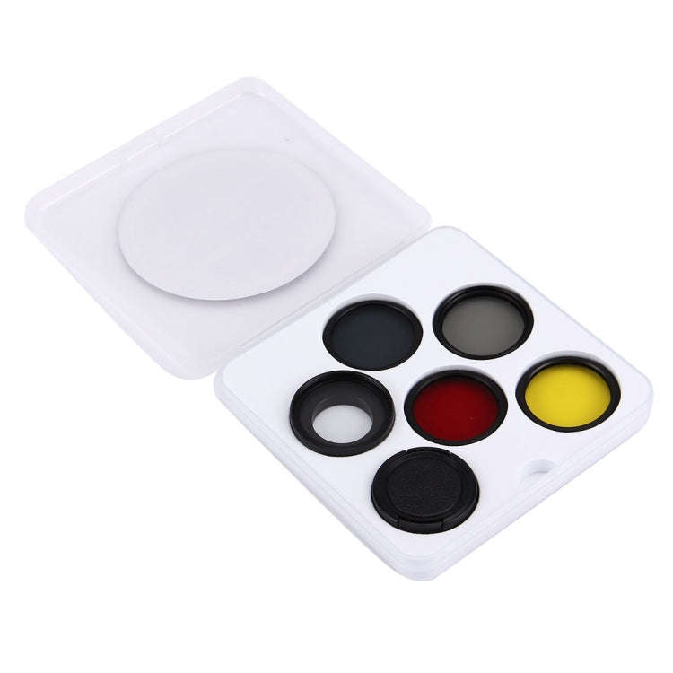 JUNESTAR 7 in 1 Proffesional 37mm Lens Filter(CPL + UV + ND4 + Red + Yellow + FLD / Purple) & Len...
