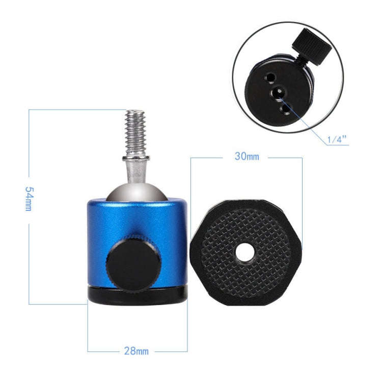 Mini 360 Degree Rotation Panoramic Metal Ball Head for DSLR & Digital Cameras(Black)