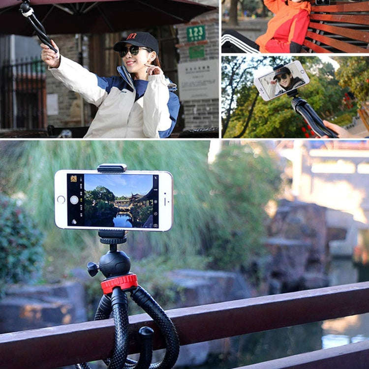MZ305 Mini Octopus Flexible Tripod Holder with Ball Head for SLR Cameras, GoPro HERO10 Black / HE...