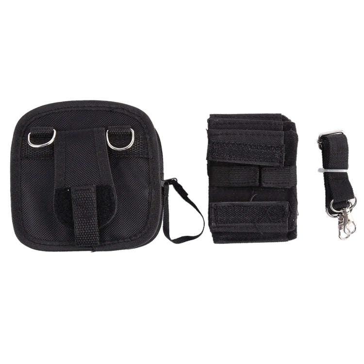 9PCS Nylon Filter Bag with Strap, Size:14×12×6cm(Black)