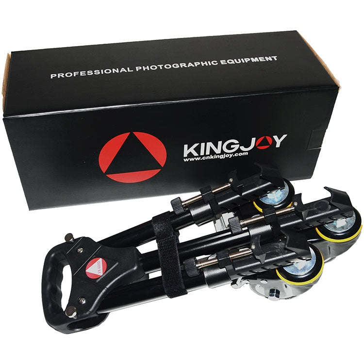 Kingjoy VX-600D Aluminium Alloy Camera Big Foot Wheel Tripod Pulley Base