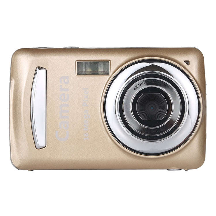 1280x720P HD 4X Digital Zoom 16.0 MP Digital Video Camera Recorder with 2.4 inch TFT Screen(Gold)
