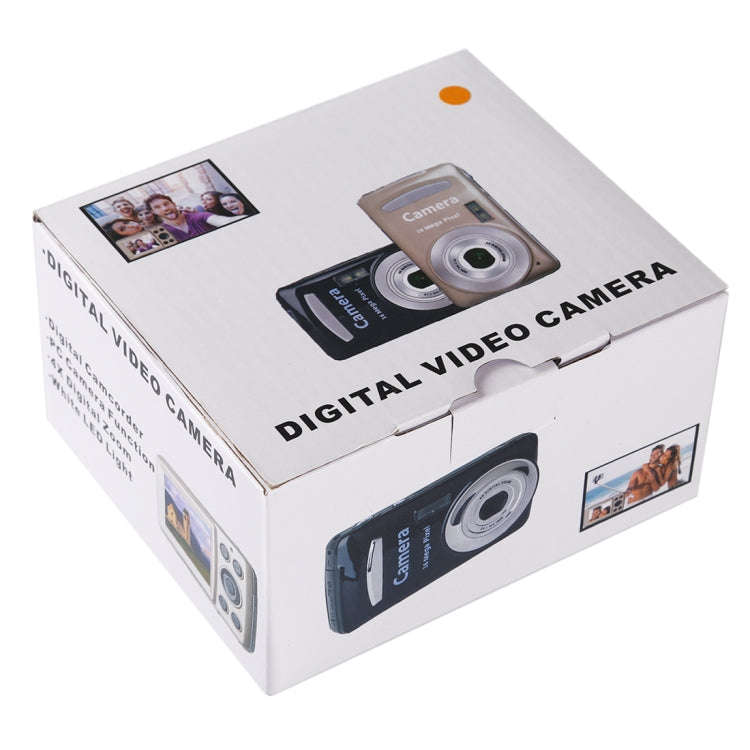 1280x720P HD 4X Digital Zoom 16.0 MP Digital Video Camera Recorder with 2.4 inch TFT Screen(Gold)