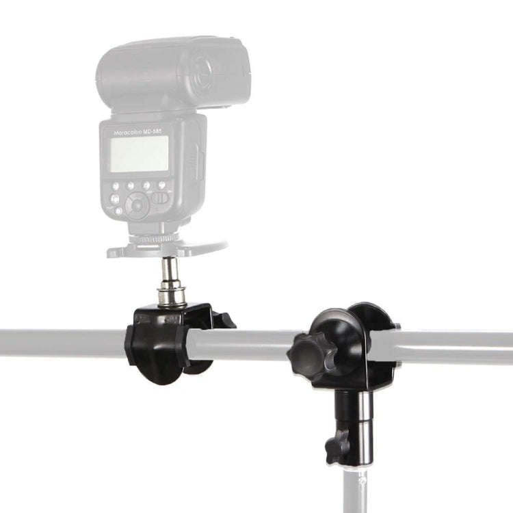 C-Type 2 in 1 Camera Umbrella Holder Clip Clamp Bracket Support for Tripod Light Stand Outdoor Ph...