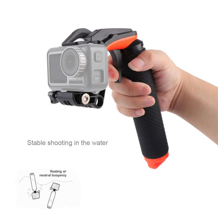Shutter Trigger + Floating Hand Grip Diving Buoyancy Stick with Adjustable Anti-lost Strap & Scre...