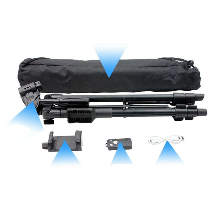 YUNTENG VCT-5208RM Aluminum Magnesium Alloy Leg Tripod Mount with Bluetooth Remote Control & Trip...