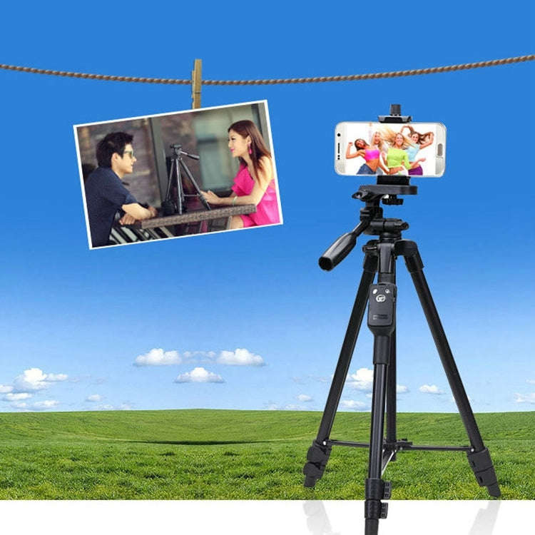 YUNTENG VCT-5208RM Aluminum Magnesium Alloy Leg Tripod Mount with Bluetooth Remote Control & Trip...