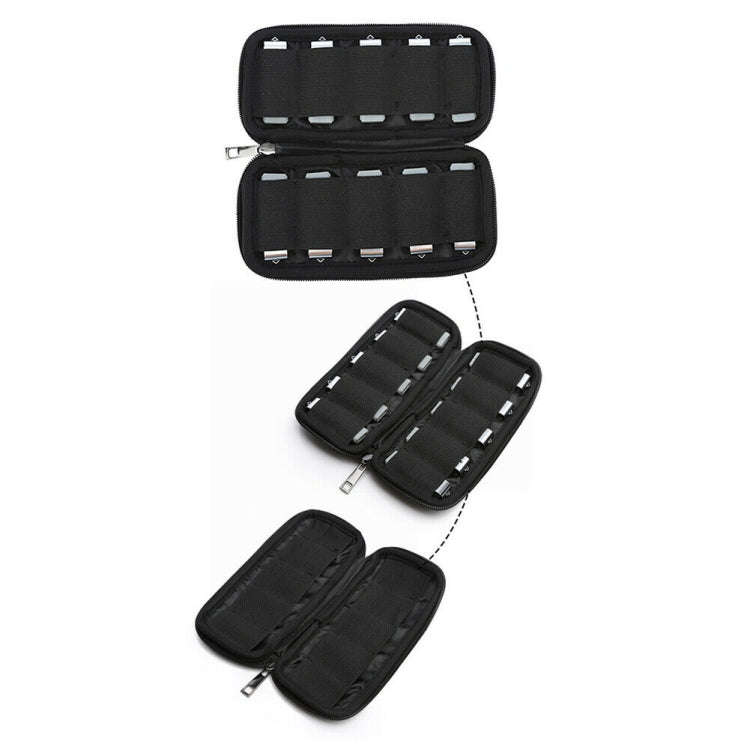 Neoprene U Disk Storage Bag Cover, Bag Size: 20x9cm(Black)
