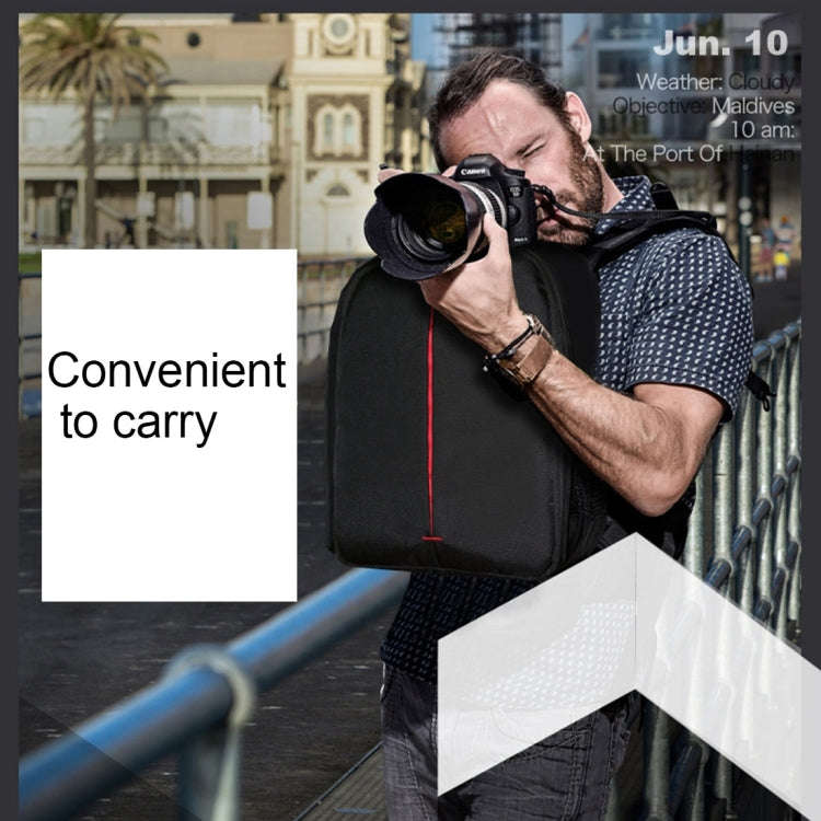 DL-B028 Portable Casual Style Waterproof Scratch-proof Outdoor Sports Backpack SLR Camera Bag Pho...