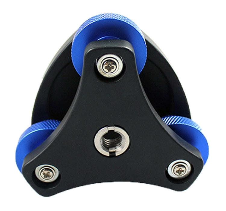 DLEV-3838 Precision Bubble Level Leveling Base Tripod Head Plate with 3/8 inch Screw & 3 Adjustme...