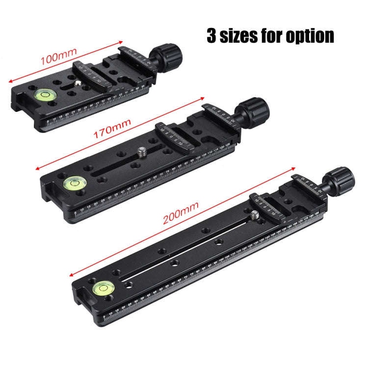 NNR-100 Multi-Purpose 100mm Nodal Rail Slide Plate QR Clamp Macro Panoramic Bracket