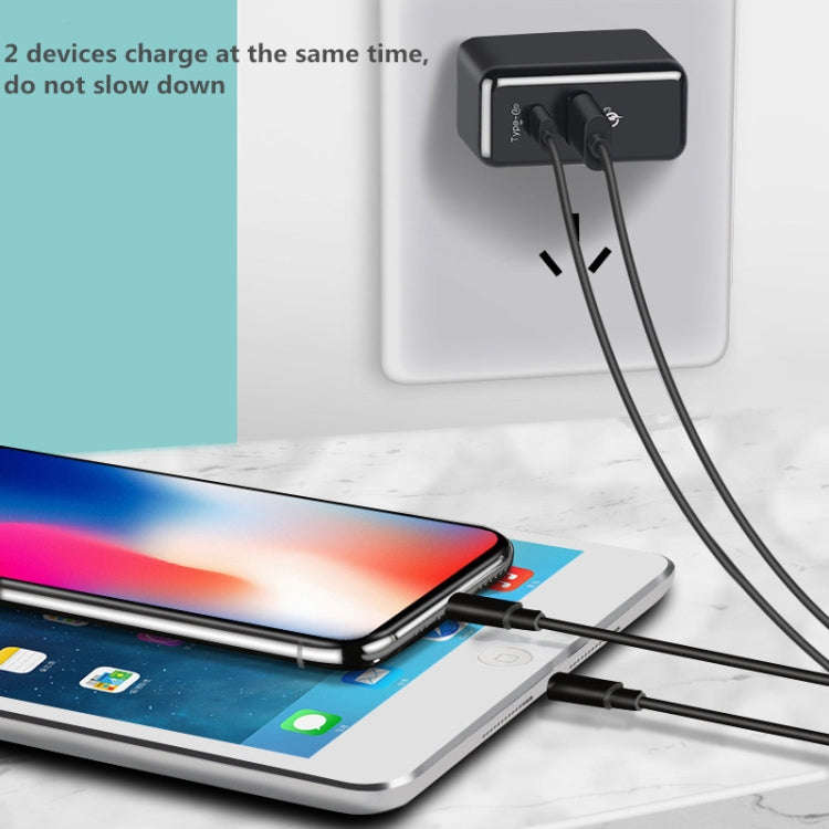 RUIGPRO 5V 3A QC 3.0 + PD Quick Charger Power Adapter for DJI OSMO Action, US Plug
