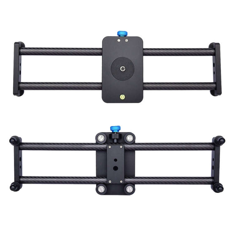 YELANGU L40T 40cm Carbon Fiber Slide Rail Track for SLR Cameras / Video Cameras (Black)