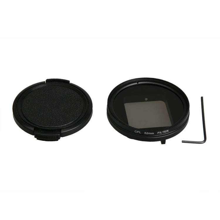 For GoPro HERO5 Proffesional 52mm Lens Filter(CPL Filter + Lens Protective Cap + Hex Spanner) & (...