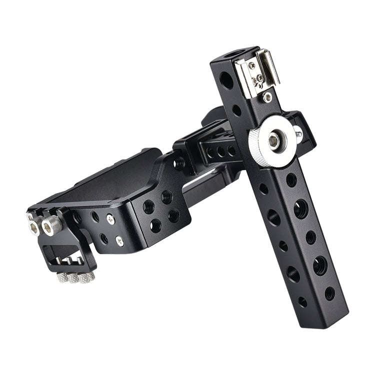 YELANGU C6 Camera Video Cage Handle Stabilizer for Sony A6000 / A6300 / A6500 / A6400(Black)