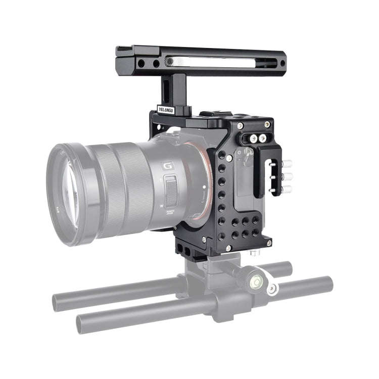YELANGU CA7 YLG0908A Handle Video Camera Cage Stabilizer for Sony A7K / A72 / A73 / A7S2 / A7R3 /...